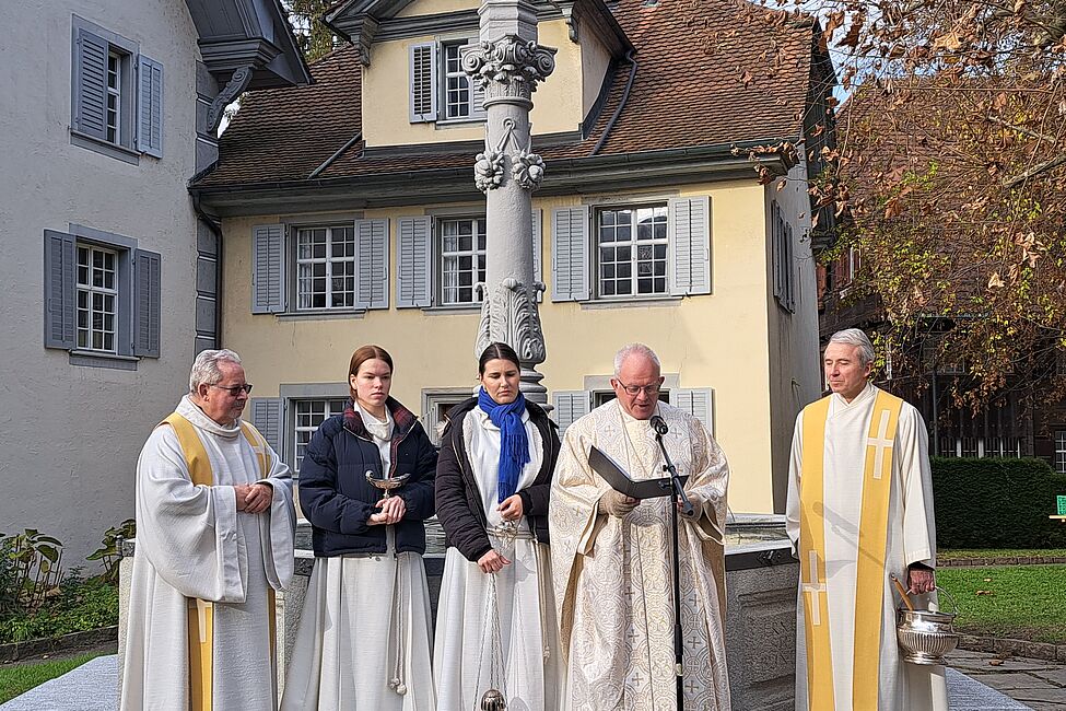 Der Marienbrunnen erstrahlt in neuem Glanz