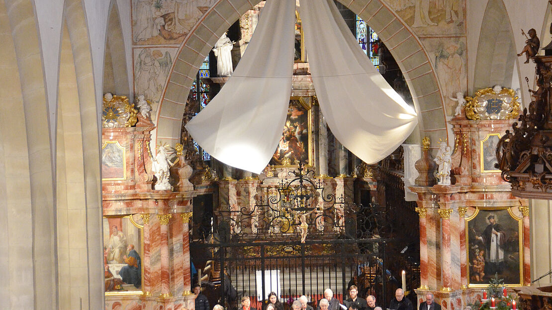 Franziskanerchor beim Adventssingen 2018.  Foto. Florina Gilg 