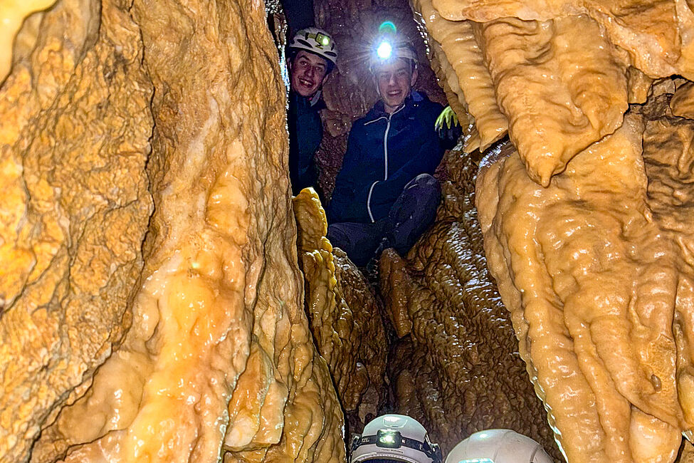 eingetaucht und glücklich aufgetaucht