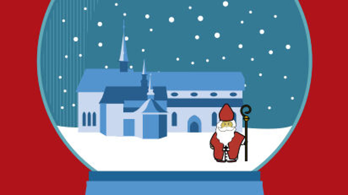 Samichlaus zu Besuch in der Franziskanerkirche