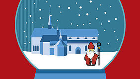 Samichlaus zu Besuch in der Franziskanerkirche