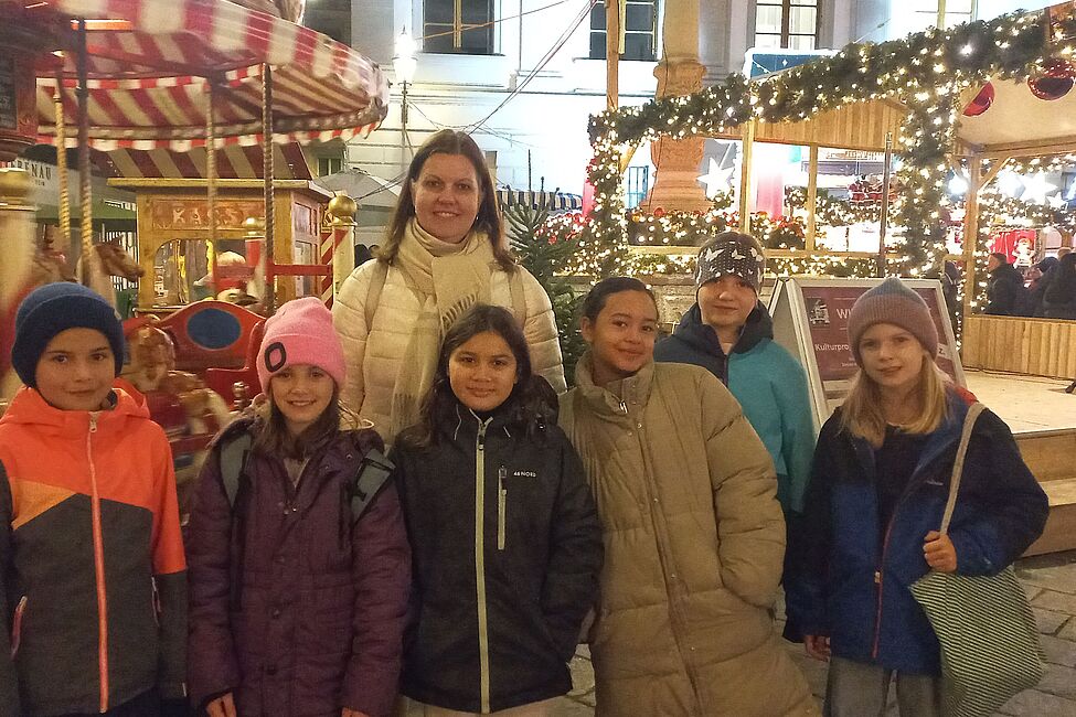 Besuch auf dem Weihnachtsmarkt